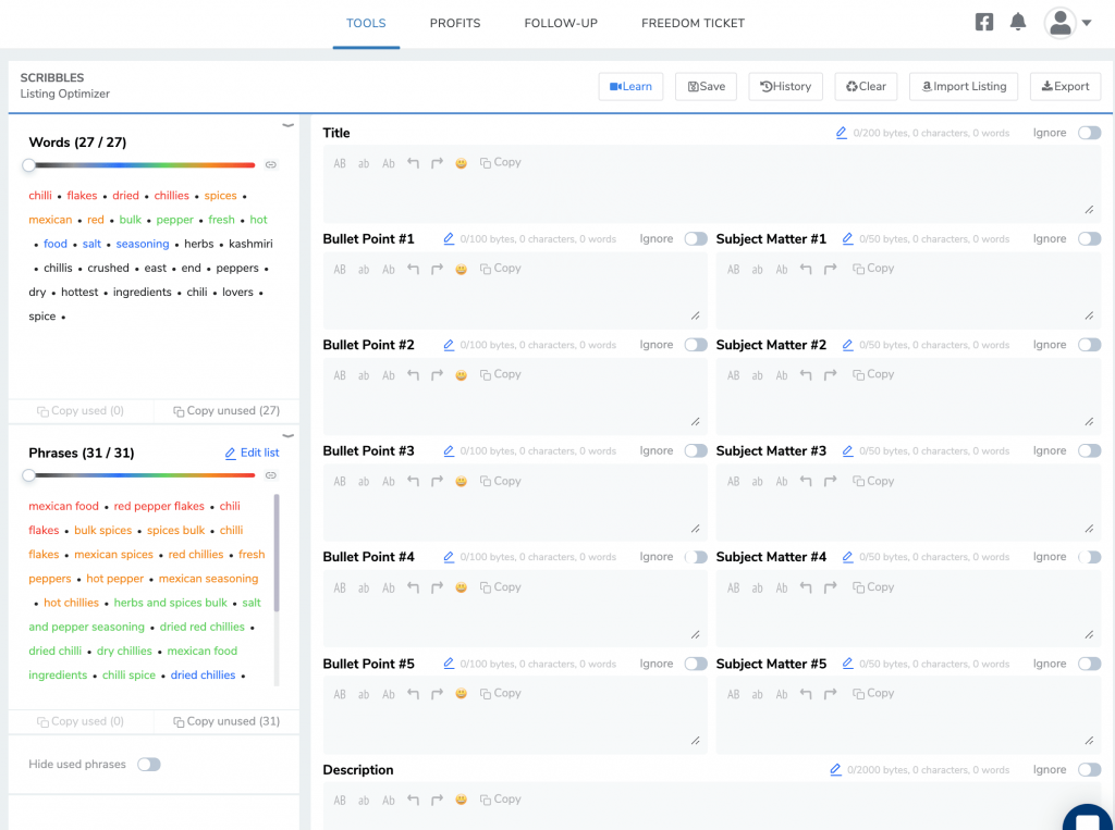 Scribbles help visualize Keywords