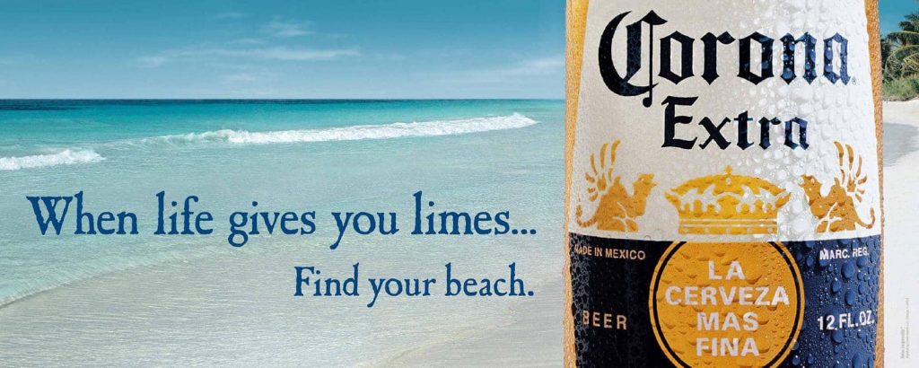 Find your beach corona beer example of future pacing