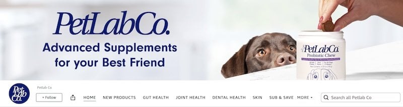 petlab storefront banner does what it needs to