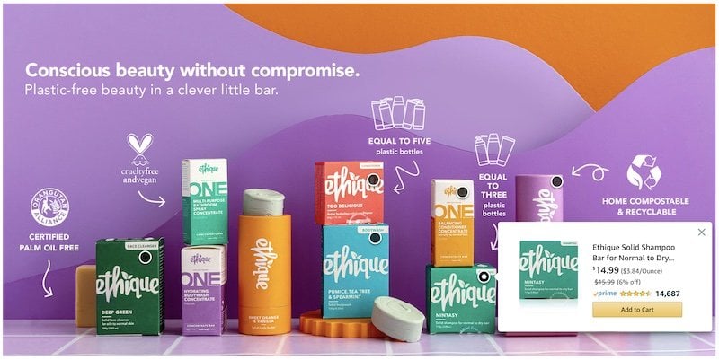 shoppable image in amazon storefront