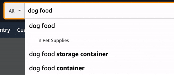 Getting Amazon SEO idea for keywords in search bar