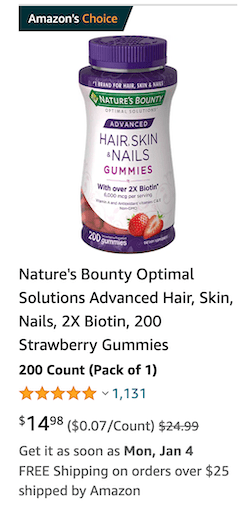 Amazon's Choice Badge example
