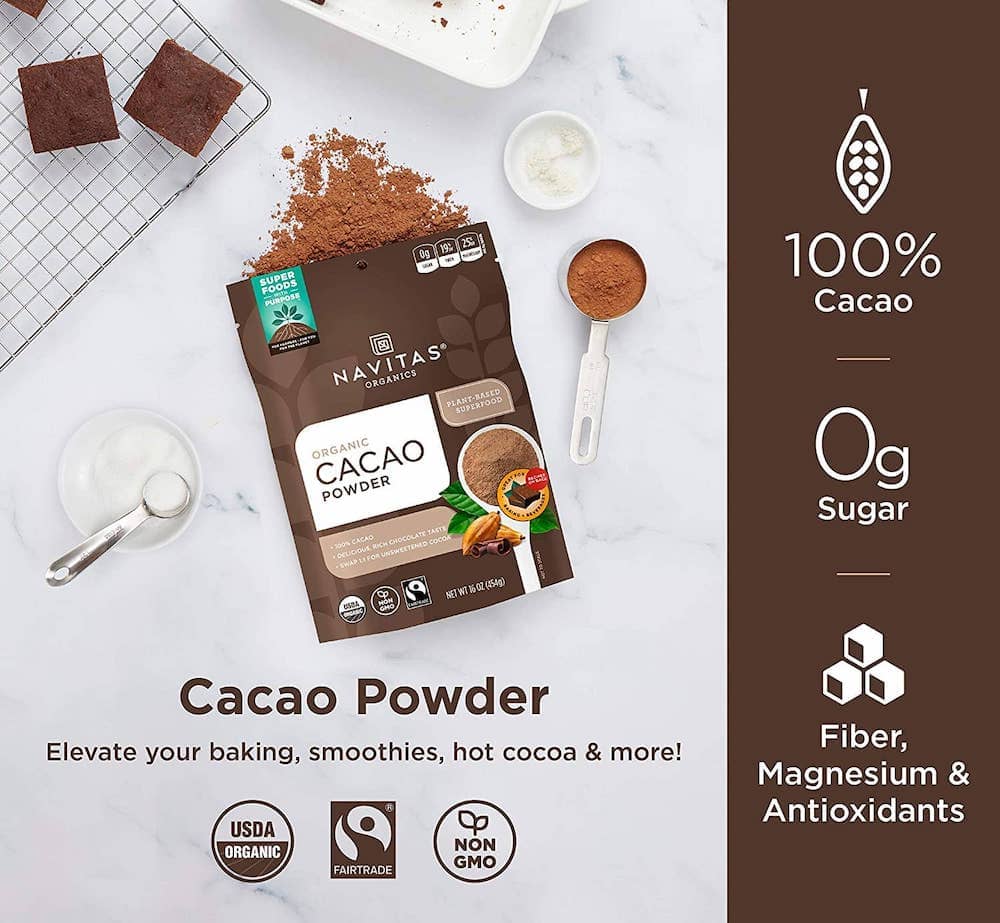 nativas organic cacao powder infographic