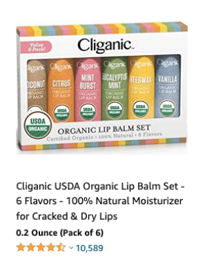 cliganic usda organic label product picture