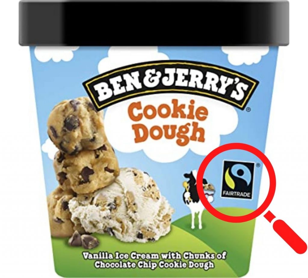 Ben & Jerry's fairtrade label
