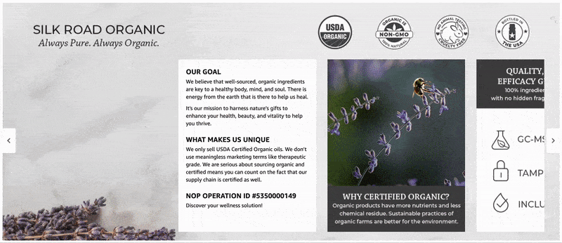 Silk Road Organic Brand Story Example