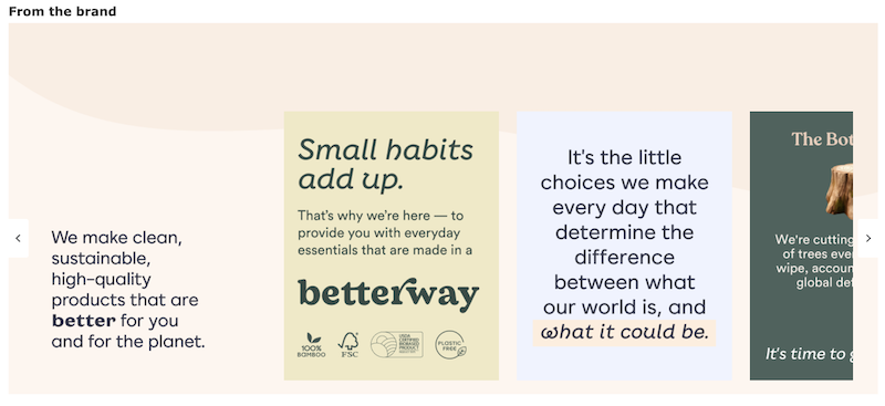 betterway brand story example 1
