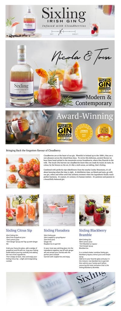A+ Content for Sixling Gin