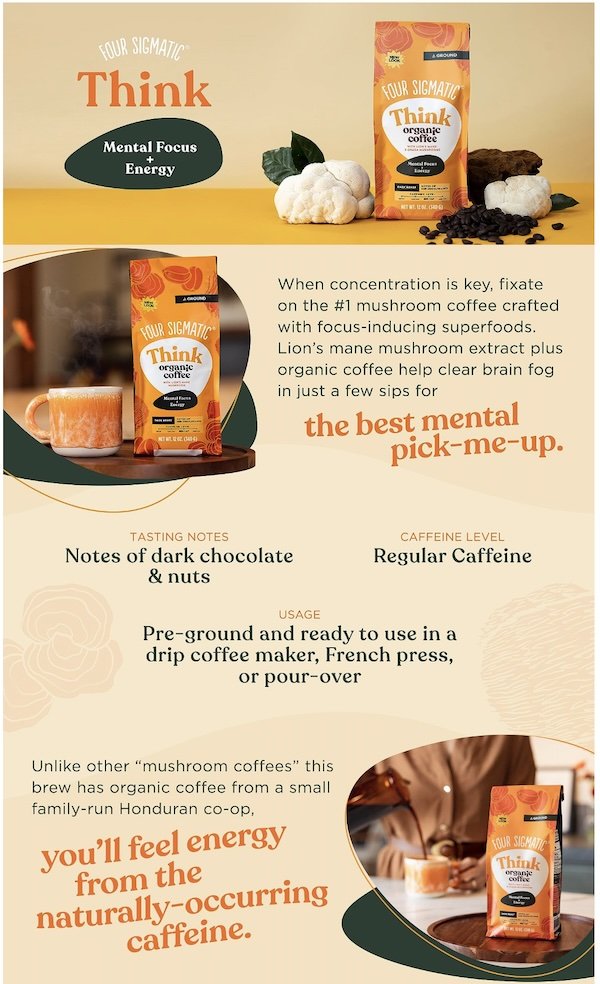 Four sigmatic mushroom coffee premium a plus content example