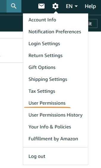 Select user permissions