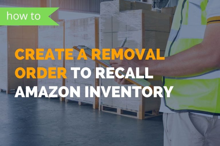 how to create a removal order on amazon