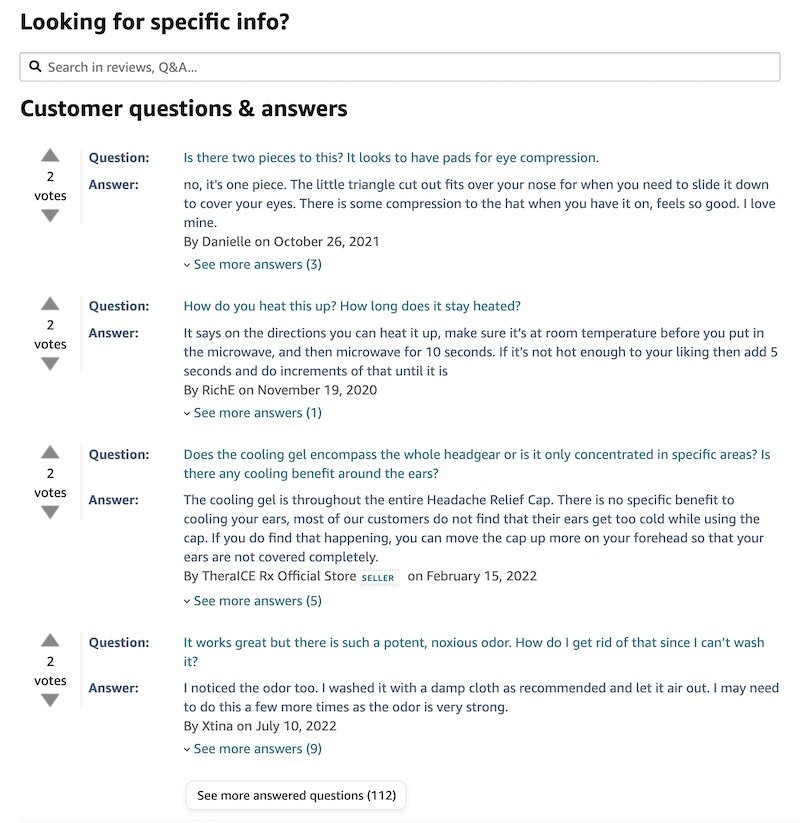 Answer customer questions