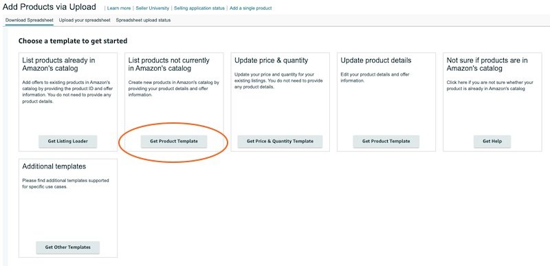 Select get product template