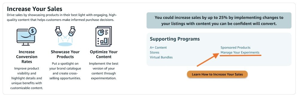 increase your sales and manage experiments