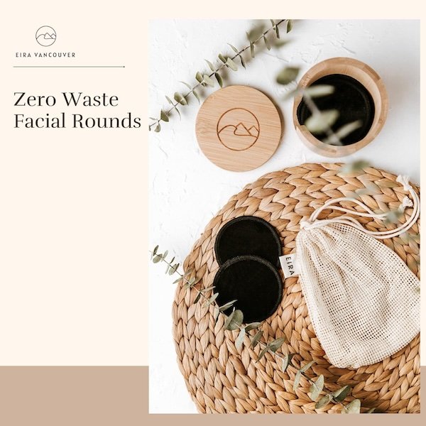 zero waste facial rounds aesthetic lifestyle shot