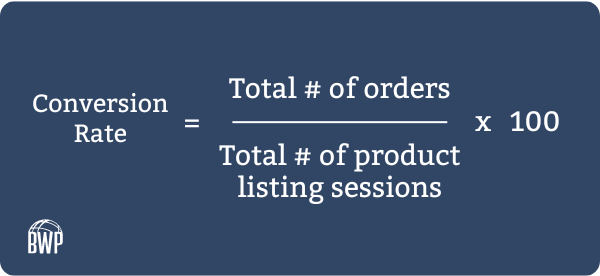 How to calculate conversion rate on Amazon