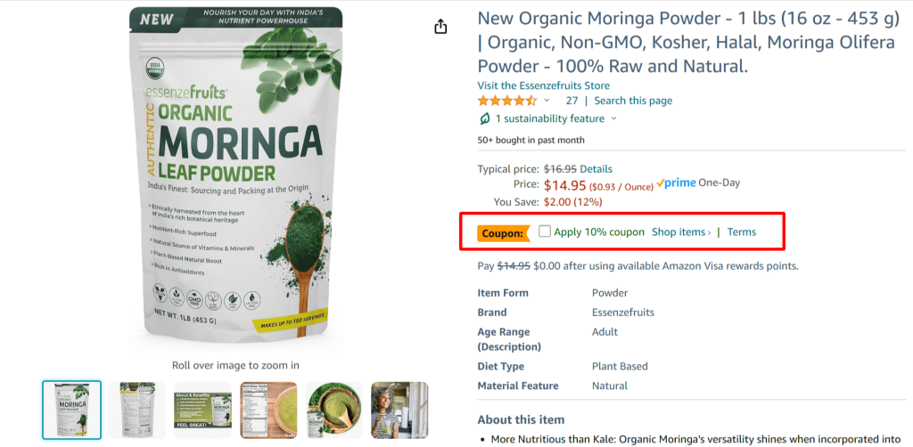 coupons on Amazon can increase sales