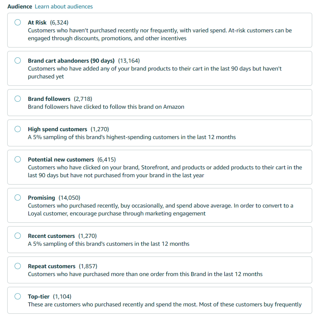 options for brand tailored promotions