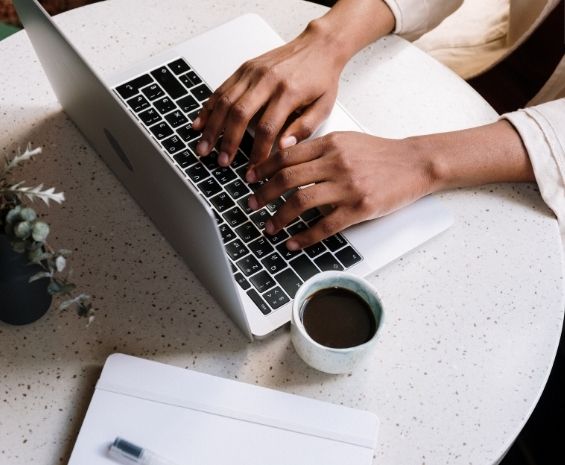 trust and communication - person using laptop