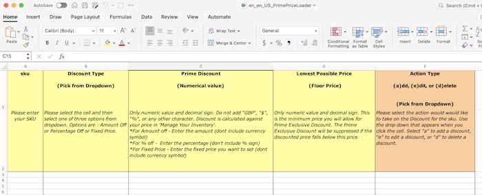 upload more SKUs with a spreadsheet