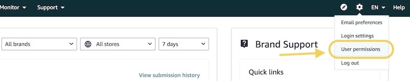 select user permissions